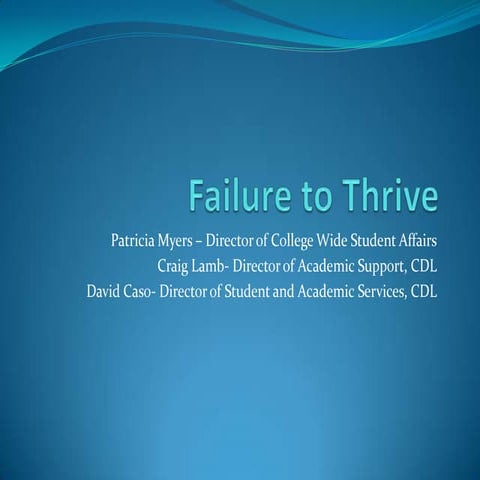 Failure to thrive
