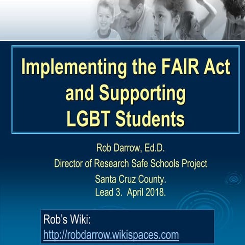FAIR Act and Supporting LGBT Youth