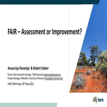 FAIR – Assessment or Improvement?