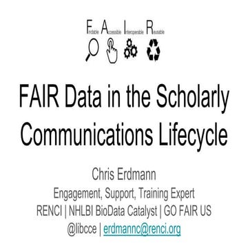 dkNET Webinar: FAIR Data & Software in the Research Life Cycle 01/22/2021