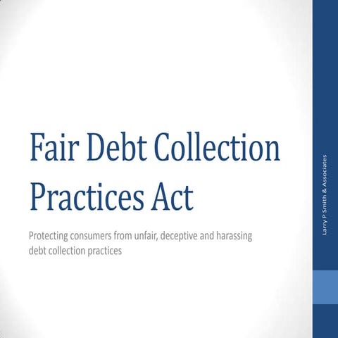 Fair Debt Collection Practices Act