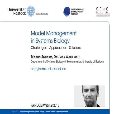 Model Management in Systems Biology: Challenges – Approaches – Solutions