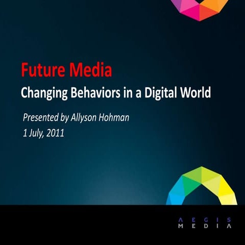 Future Media: Changing Behaviors in a Digital World
