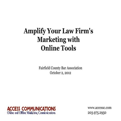 Amplify Your Law Firm's Marketing with Online Tools