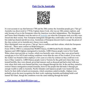 Fair Go In Australia