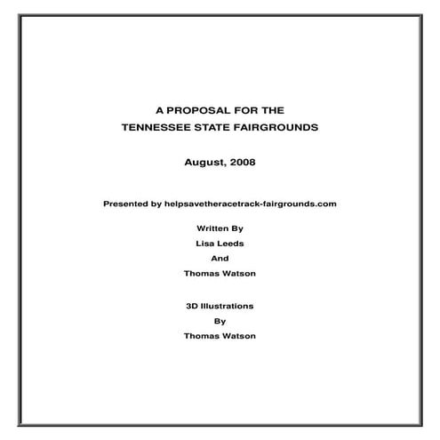 Fairgrounds Proposal