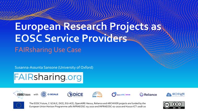 FAIRsharing for EOSC 