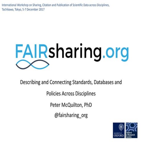 FAIRsharing Keynote - International Workshop on Sharing, Citation and Publica...