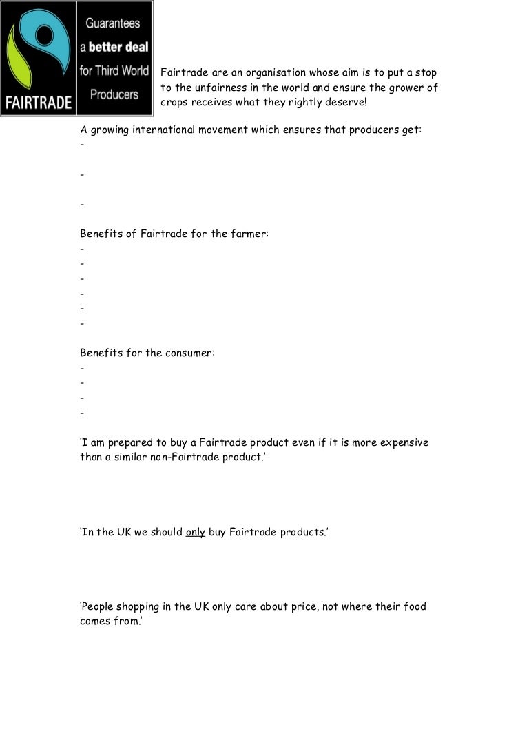 worksheet Producers And Consumers Worksheet fairtradeworksheet 110427034948 phpapp01 thumbnail 4 jpgcb1303876789