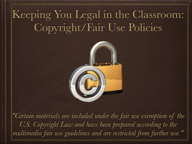 Copyright and fair use