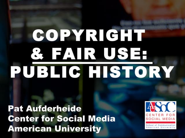 Fair use public history