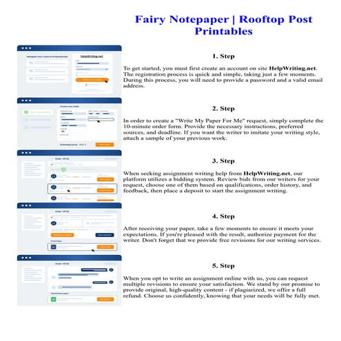 Fairy Notepaper Rooftop Post Printables. Online assignment writing service.