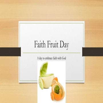 Fruit of the spirit | PPT