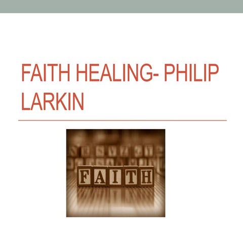 Faith Healing | PDF