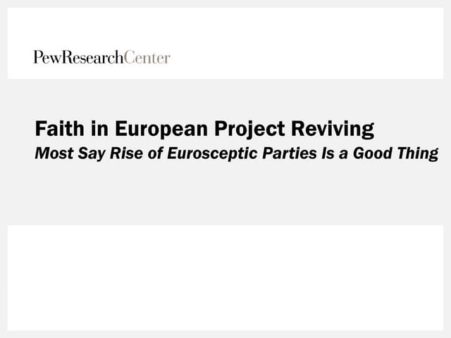 Faith in European Project Reviving