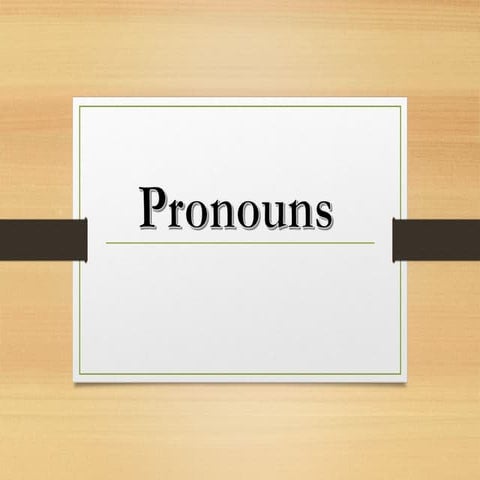 Pronoun