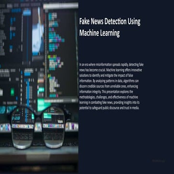 Advanced Machine Learning Techniques for Effective Fake News Detection ...