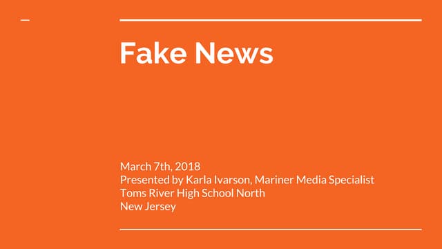 Fake news: what is it and how to fight it