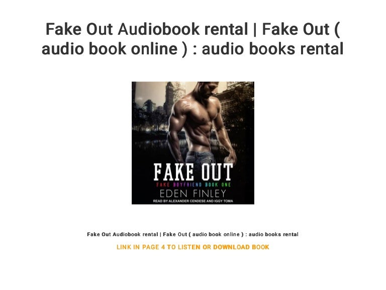 Fake Out Audiobook rental Fake Out ( audio book online ) audio bo…
