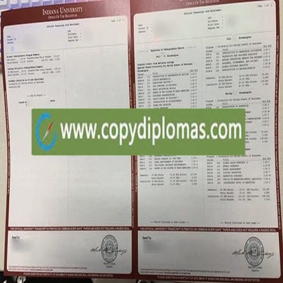 fake transcript, Indiana University transcript