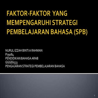 Factors Affecting LLS Usage