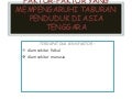 Taburan Penduduk di Malaysia