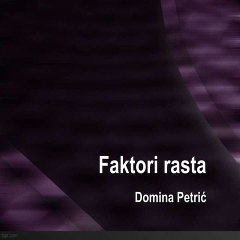 Faktori rasta | PPSX