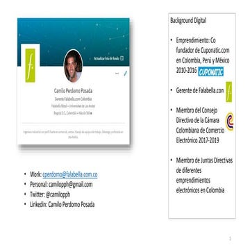 Presentación Camilo Perdomo | Falabella.com Colombia - eCommerce Day Bogotá 2017