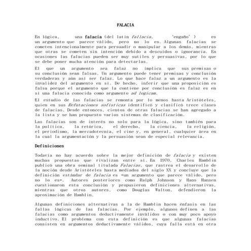 Falacias