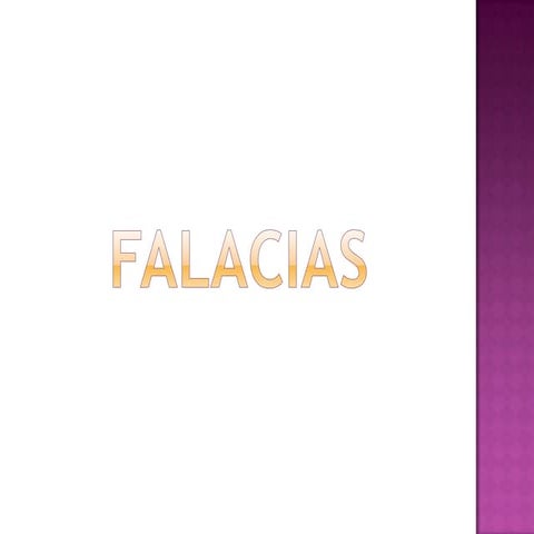 Falacias