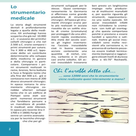 Lo strumentario medicale