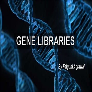 Gene Libraries