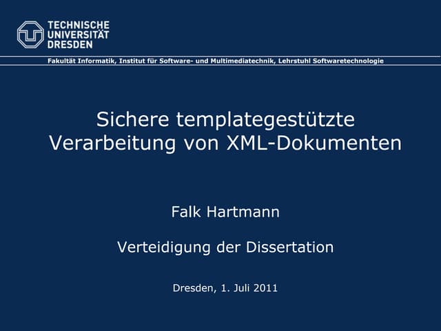 Sichere templategestützte Verarbeitung von XML-Dokumenten