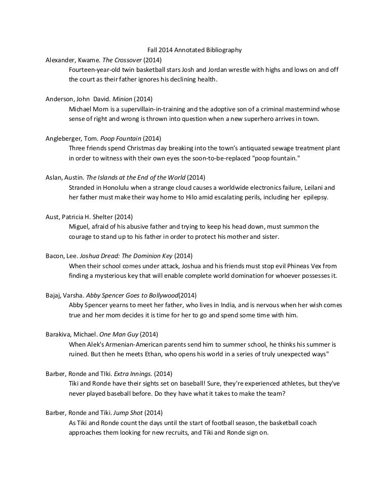 Bedford researcher annotated bibliography