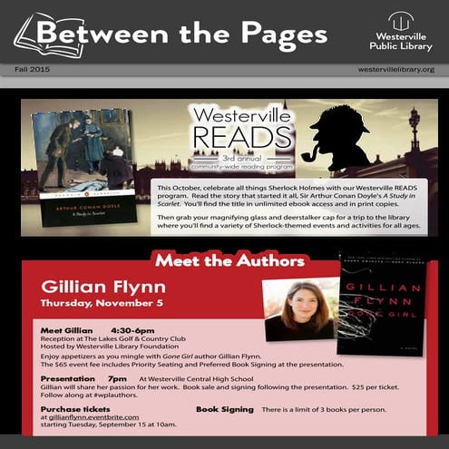 Between the Pages: Fall 2015