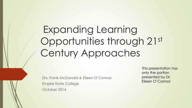 21st Century Perspective on Teaching in Higher Education 