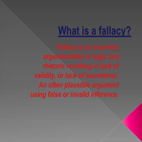 Fallacy