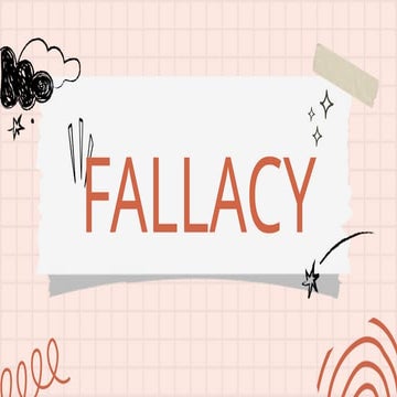 FALLACY in critical thinking& rebuttal in reading