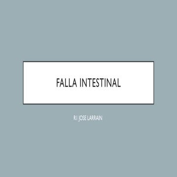 Falla intestinal con descripcion de cada una | PPTX