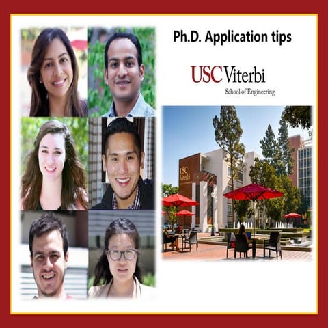 Ph.D. application tips