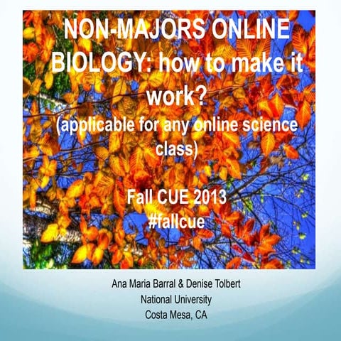 Fall CUE 2013 presentation