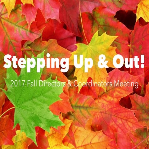 Fall Bonner Directors Meeting 2017 - Opening Session