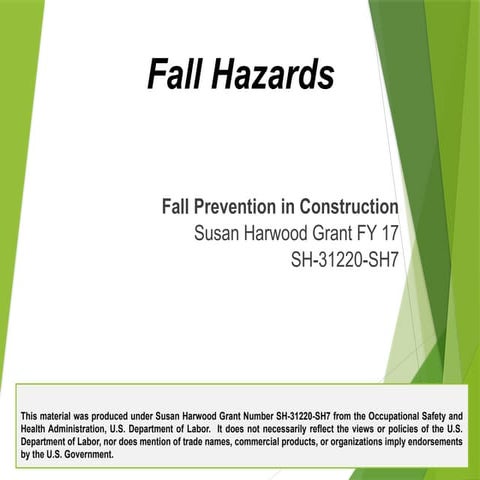 Work at height safety | PPTX