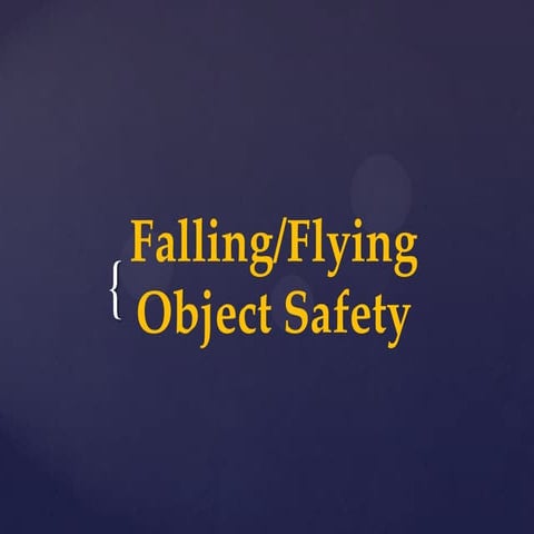 Falling flying object safety