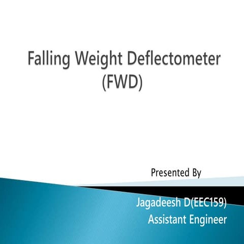 Falling weight deflection test