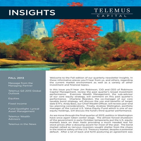 Fall Insights 2013