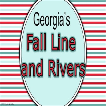 Georgia's Fall Line and Rivers