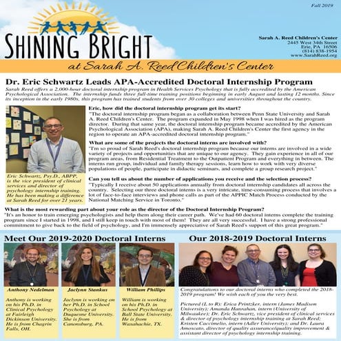 Shining Bright Fall 2019 Sarah A Reed Children's Center