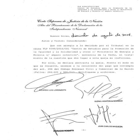 La Corte frenó el tarifazo para los usuarios residenciales