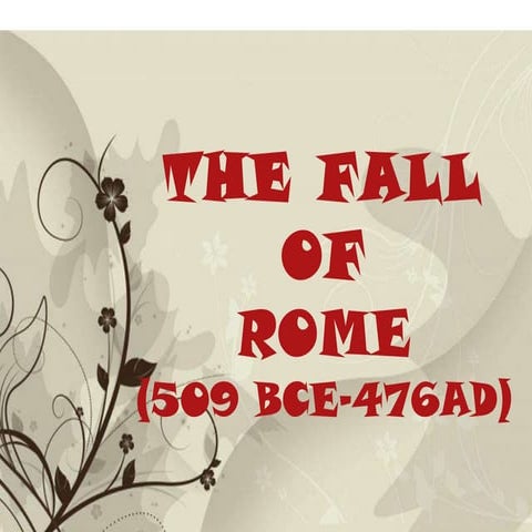 Fall of rome